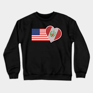 Peru T-Shirt USA Flag Spanish Peru Food Culture Crewneck Sweatshirt